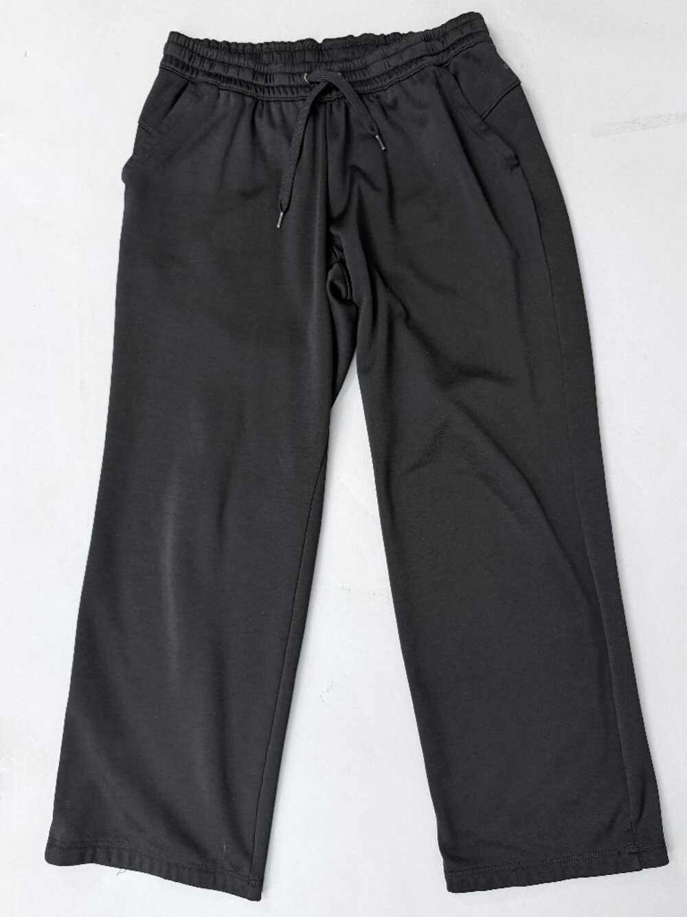 adidas Men's Climawarm Fleece Straight Leg Track Pants Black Sweatpants Medium